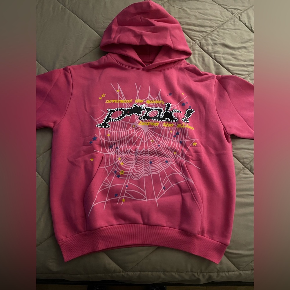 Spider P*NK Hoodie Size Large